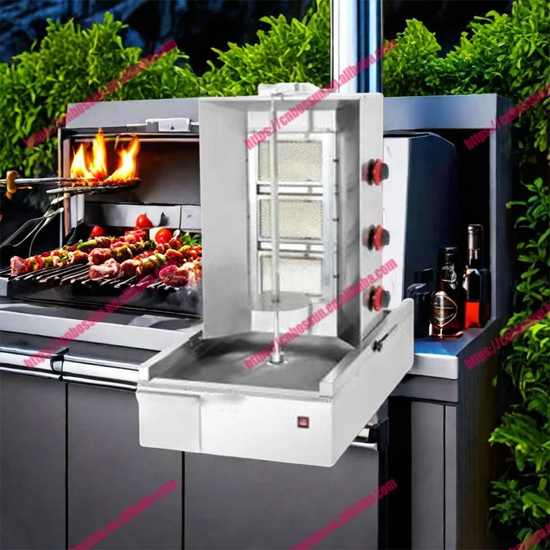 Commercial Use Gas Mini Kebab Machine Turkey Kebab Shawarma Grill Machine