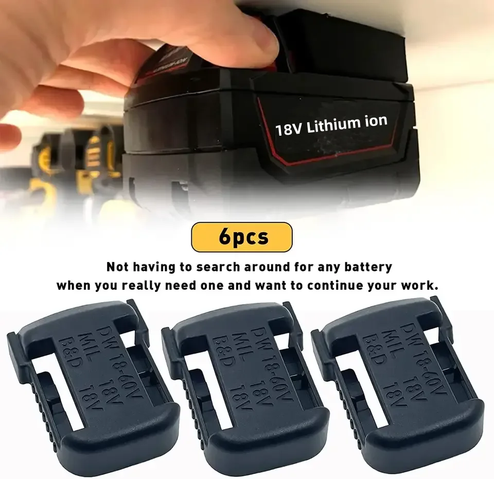 Multifunctional battery rack suitable for power tool battery for Dewalts 18-20V for Black & Decker batteries wall mounts  holder