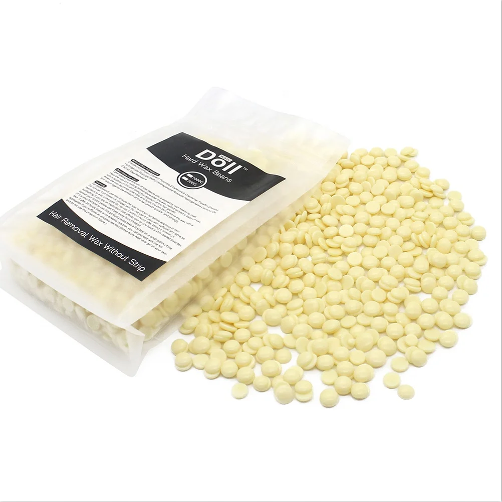 OEM Manufacturer 500g Bag Professional Strip Less Chocolate Hard Wax beans Depilatory Wax Beans for hair removal