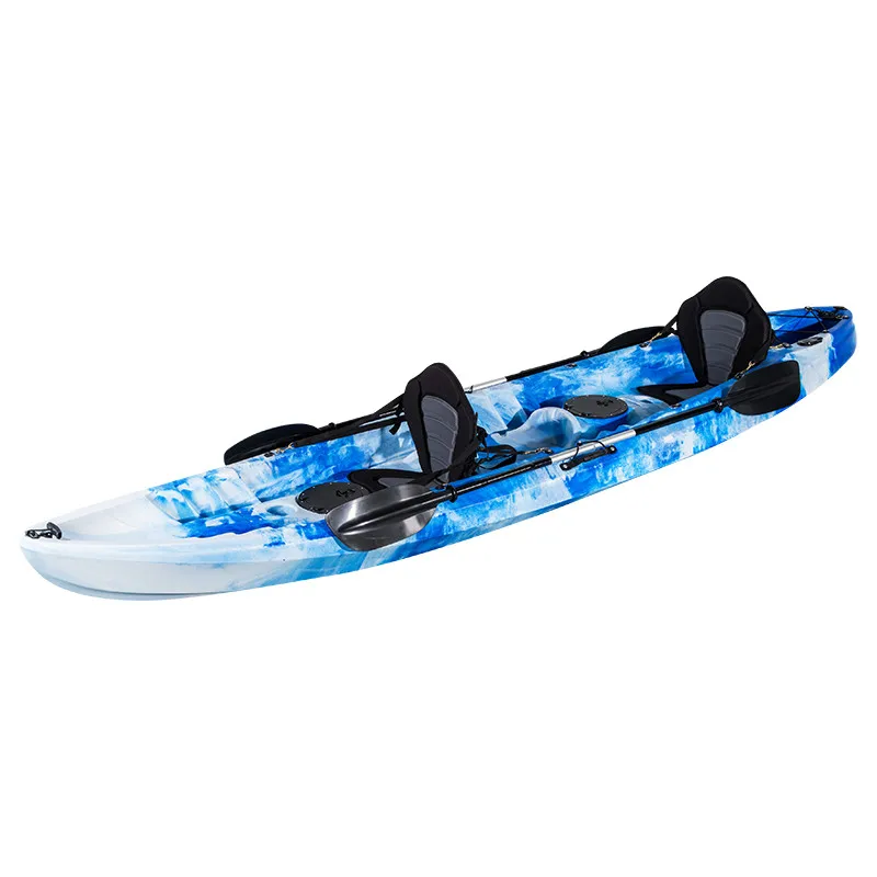Traveling Sit on Top 3 People New Type Fishing Kayak tandem With Two Seat for Adult One Child