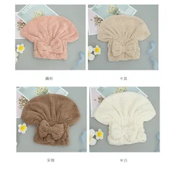 Microfiber Hair Drying Caps,soft & Ultra Absorbent,fast Drying Hair Wrap Towels Thick Fluffy Shower Cap