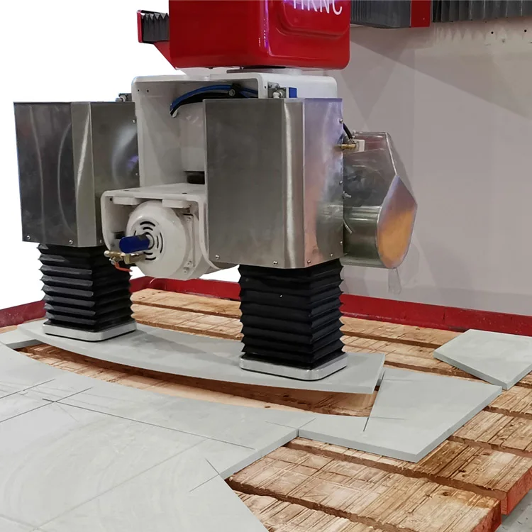 HUALONG stone machinery HKNC series 5 axis granit bridge saw Stone CNC Cutting Machine for countertop & funerary arts