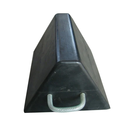 GT-05R Rubber Wheel Stopper Wedge, Wheel Chocks with Handles for RV Car Truck Trailer