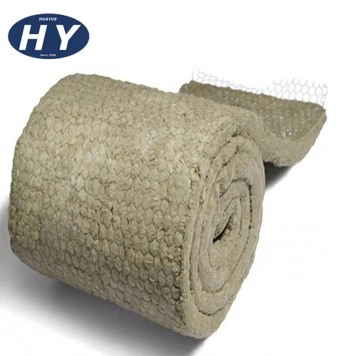 Durable Corrosion Resistant Insulation Material Wire Mesh Rock Wool Blanket for Industrial Pipelines with CE