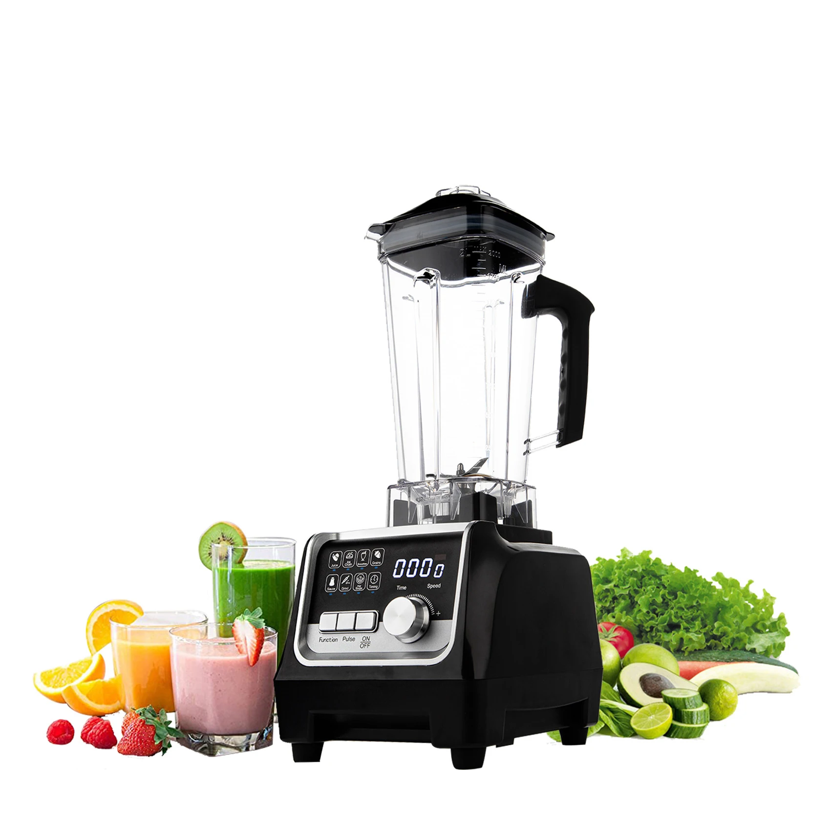 Multifunction Countertop Blender High Speed Breaking Ice Commercial Fruit Blender Electric Mixer