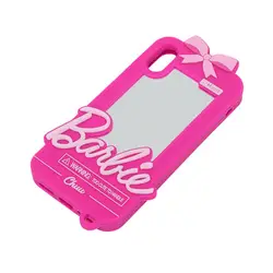 Silicone Retro Barbie Mirror Cover Full Surrounding Protector Mobile Phone Case For Iphone12 11 Pro Max Phone Case Girls