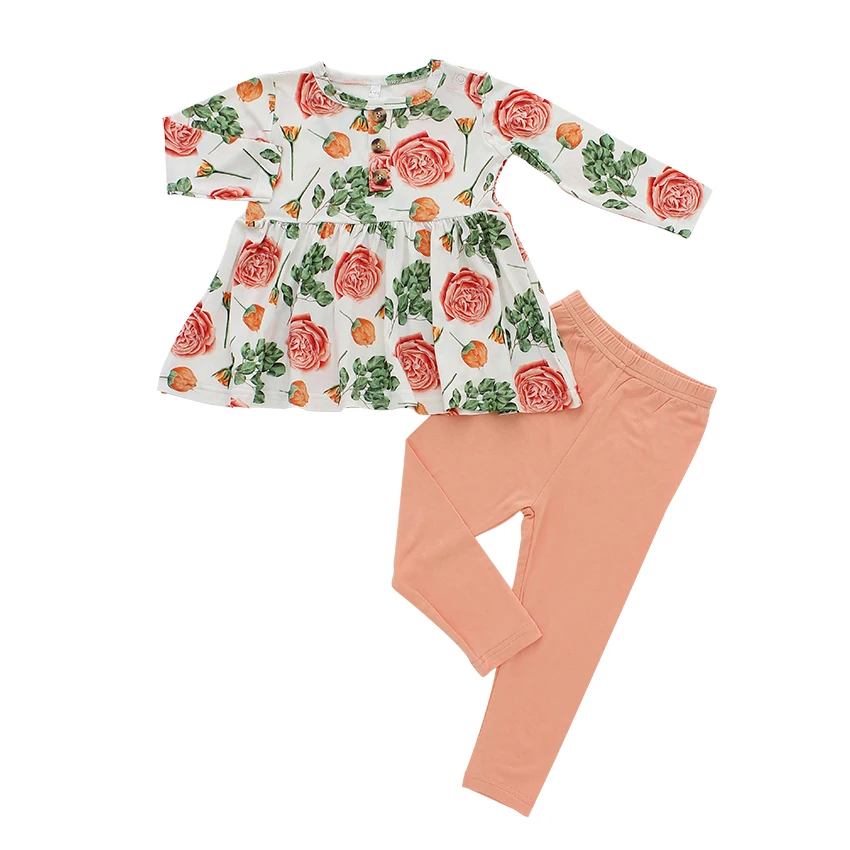 Persnickety Girls Clothing Party Dress Kids Clothes Pink Floral Dress Autumn Baby Girls Dresses