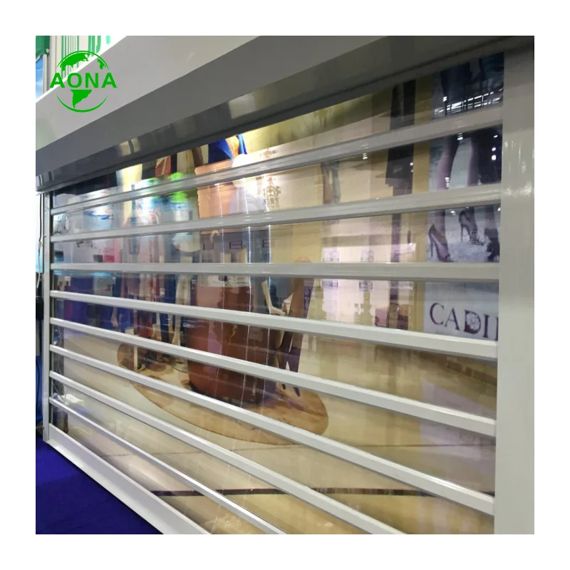 Automatic Practical Transparent PVC Roller Shutter Doors