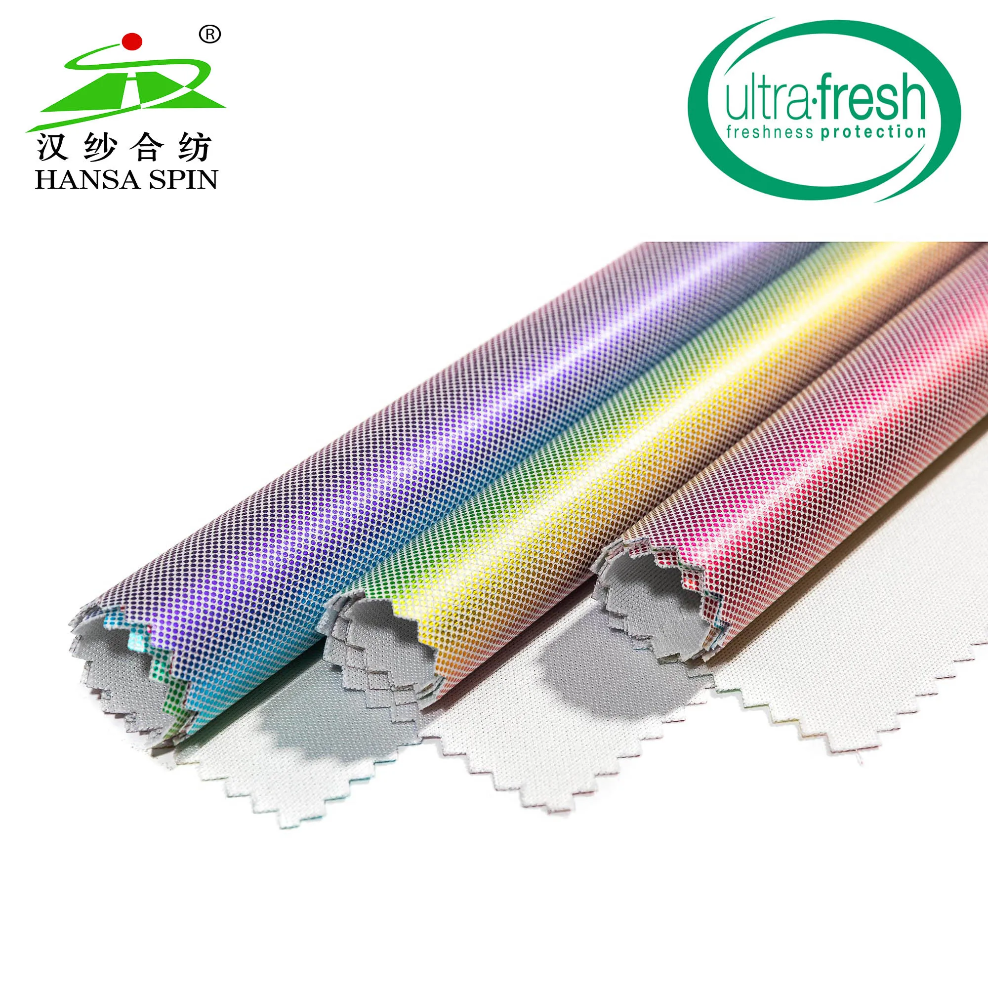 TPU Glitter Rainbow Printing Leather for Fashionable Apparel
