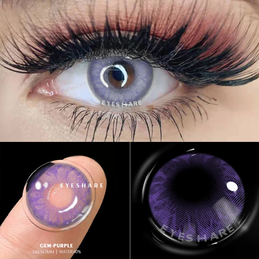 EYESHARE eye Contact Lens Care Products Natural Crystal Color Cosmetic Contact Lenses Eye Colored Lenses