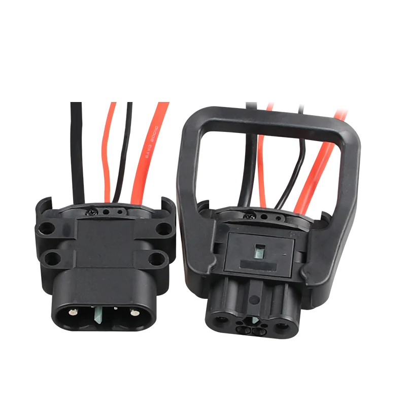 Replace Rema Style Battery Connector 24v 80amp Max 150v For Forklift Battery Charging Connector
