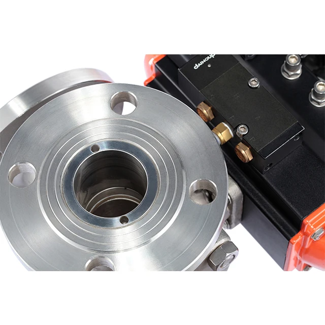 Pneumatic Actuator 3 Way Ball Valve Pneumatic Three-way Ball Valve