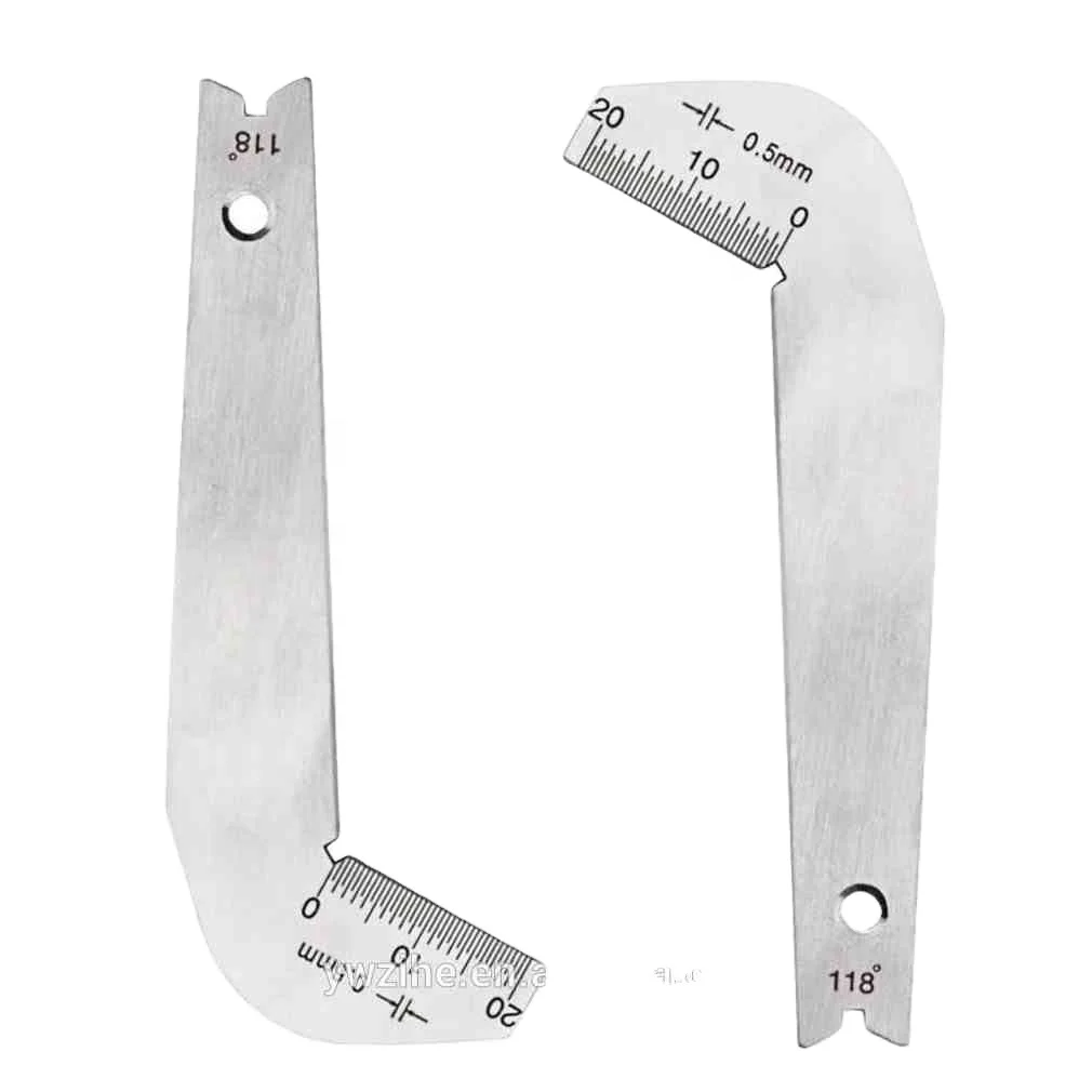 Stainless Steel Corner Front Edge Measuring Twist Drill Bits Angle Gage Grinding Center Gauge Sharpening Tool