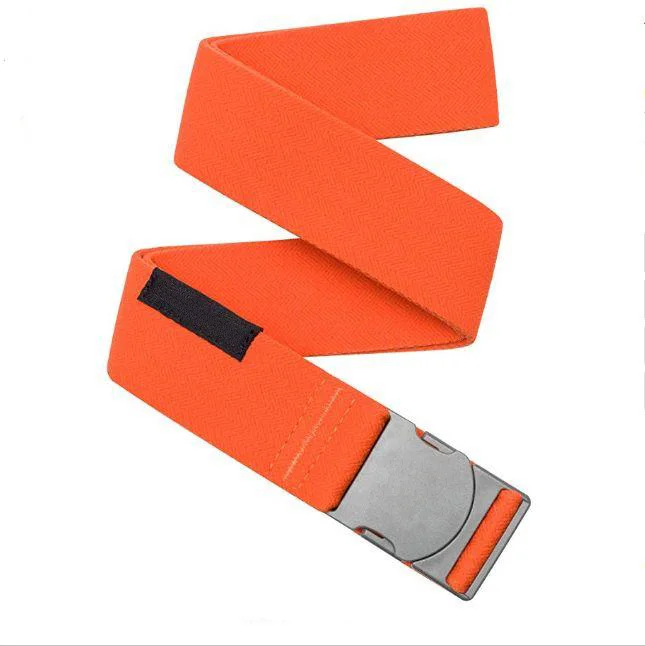 Slim Unisex Adventure Belt Narrow Width Elastic Stretch Webbing Belt With Micro Adjust Buckle