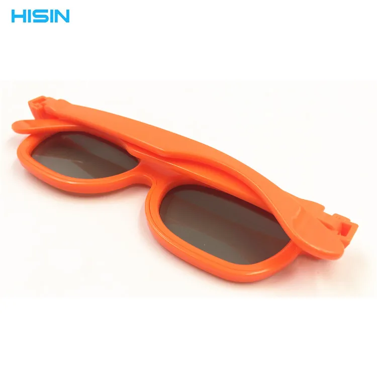 General style Orange glasses frame Cinema stereo 3D glasses for children