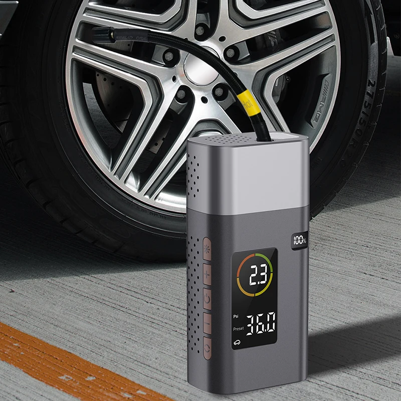Portable Multi-Functional Wireless Intelligent On-Board Air Pump For Car