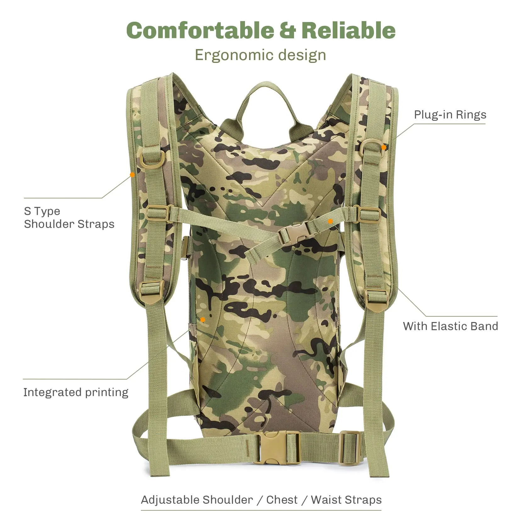 Foldable Running Bag Hiking Hydration Bicycle Polyester Sport Outdoor Backpack For Women Men