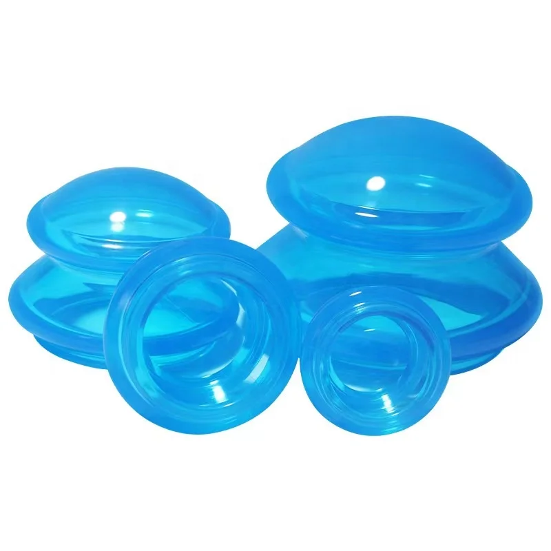 Personalised Beauty Tools Customized high quality 4in1 vacuum liposuction silicone cupping Suction Cupping Therapy Cups Set