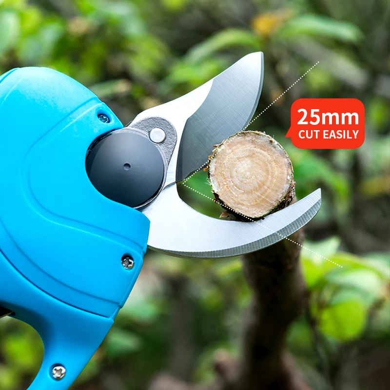 New 25mm 16.8V battery powered garden pruning Electric Pruner for garden with Two Lithium Battery