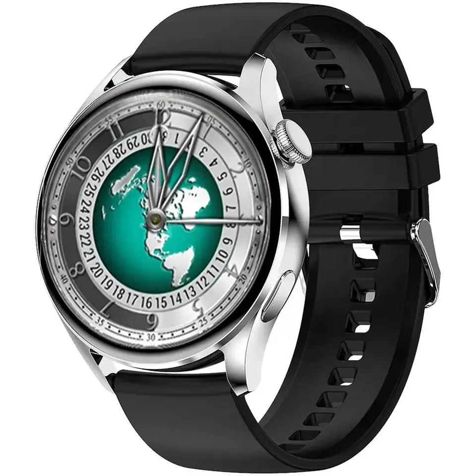 Smart Watch Wireless Charging Sport AMOLED Screen Watch Bluetooth Call Waterproof Men Smartwatch For Xiaomi Android
