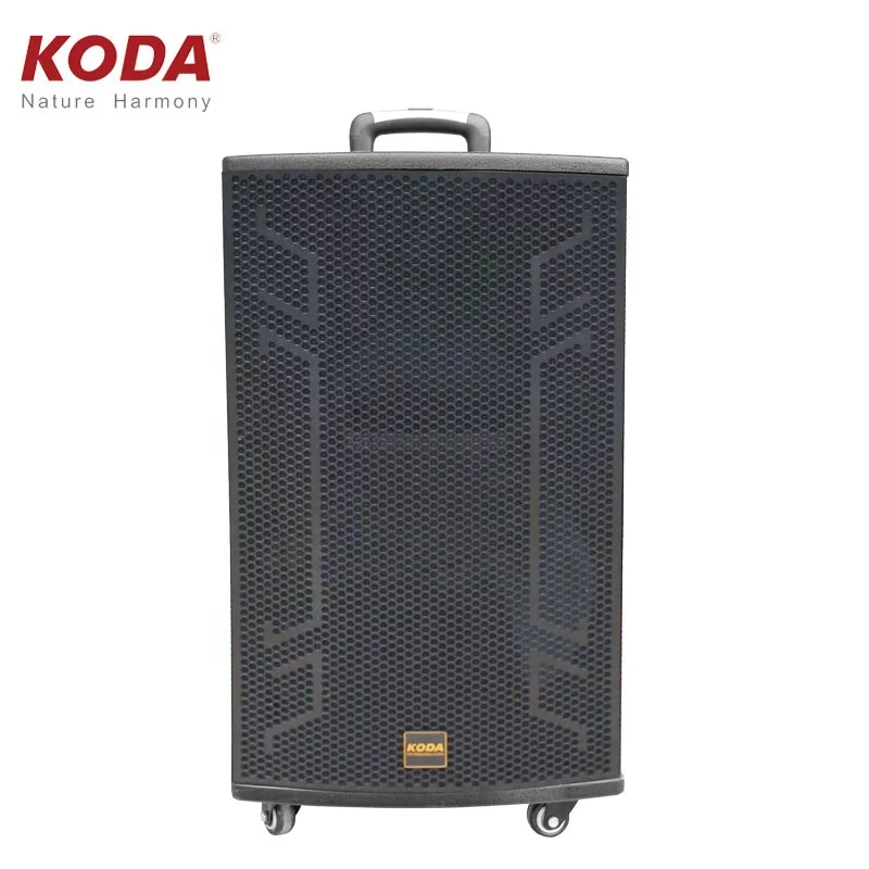 12inch wooden rechargeable Battery Powered party DJ trolley HIFI speakers