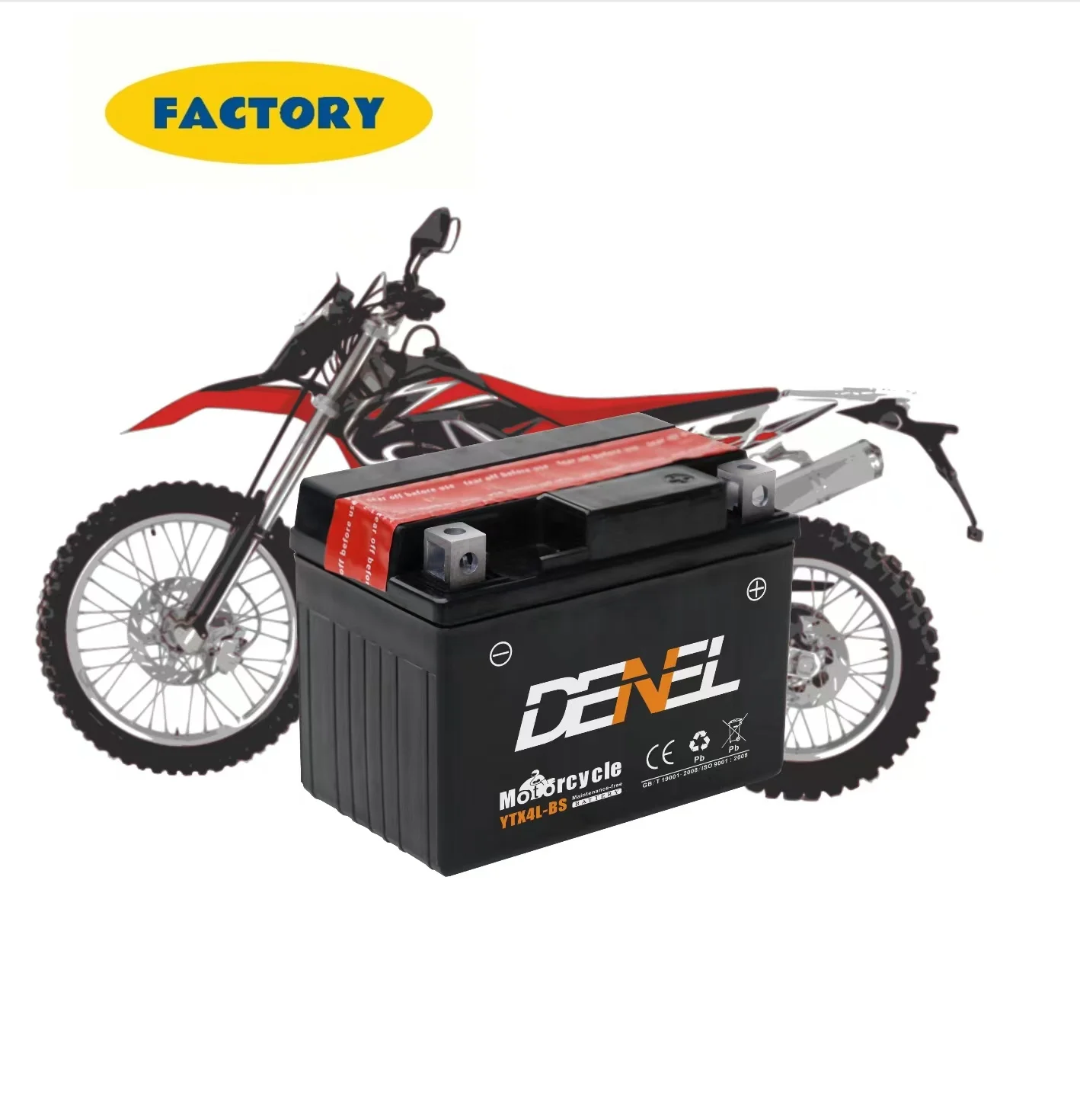 Trustworthy supplier Sichuan Liyang best seller YTX4L-BS lead acid motorcycle batteries