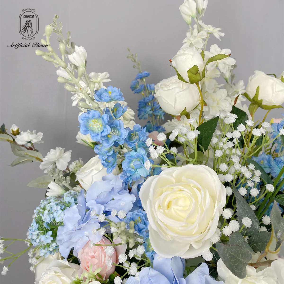 DKB Factory Direct Sale Flower Bouquet Handmade Flower Bouquet Blue For Wedding Decoration wedding table centerpiece