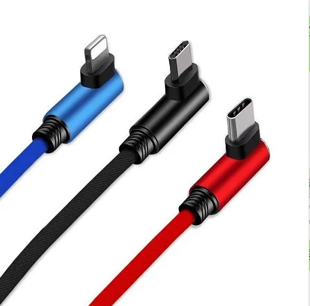 2 м для iPhone зарядное устройство 90 градусов прямоугольный 6 футов быстрое зарядное устройство для iPhone USB-кабель в нейлоновой оплетке 2,1 а кабель для быстрой зарядки Белый