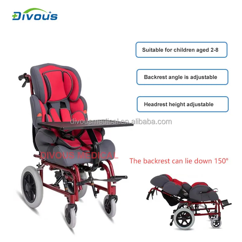 Reclining/Cerebral Palsy manual wheelchair/Disabled chairs for cerebral palsy children