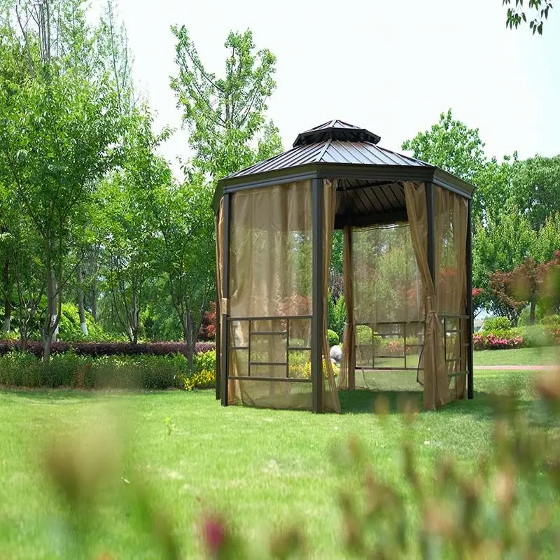 Garden Solar Energy Pergola Aluminium Grape Trellis Luxury Grain Morden Outdoor With Retractable Sunshade Gazebos Canopy 3.5X4M