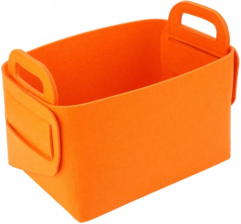 Storage Basket Felt Storage Bin Collapsible & Convenient Box Organizer