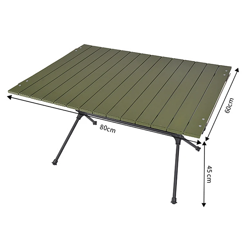 Modern aluminum alloy outdoor picnic table Factory wholesale aluminum alloy folding storage Portable picnic camping table