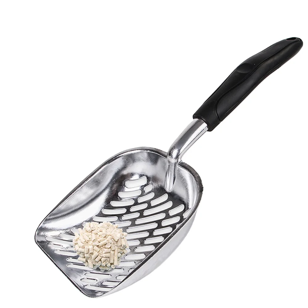 Cat Litter Scooper - Non Stick Jumbo Metal Waste Clump Remover Sifter - Deep Shovel