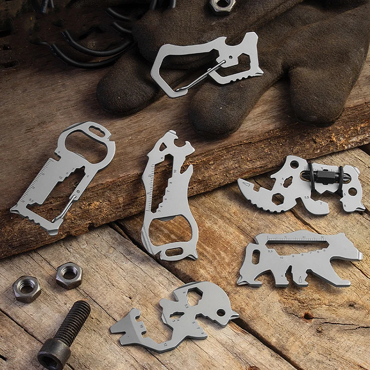 18 в 1 многофункциональные Брелоки для ключей маленькие инструменты для повседневного использования карточка для выживания карманный инструмент для отвертки гаечный ключ открывалка для бутылок