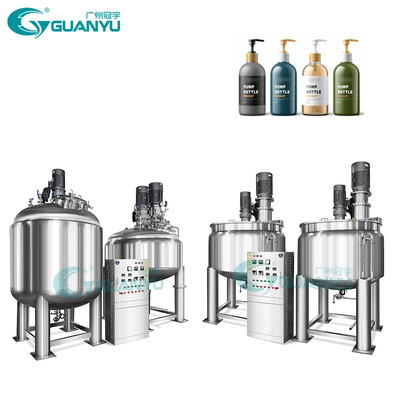 Многофункциональное химическое оборудование из нержавеющей стали Guanyu 2000L косметический химический фармацевтический реактор химические реакторы
