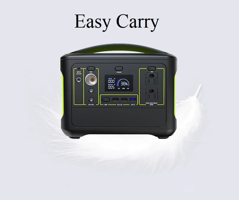 Outdoor Power Station Backup Battery 500w Power Bank Station For Camping Home Emergency