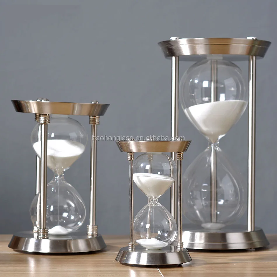 XINBAOHONG Best Seller  Sand Timer Home Decoration 1 Hour Large Metal Hourglass