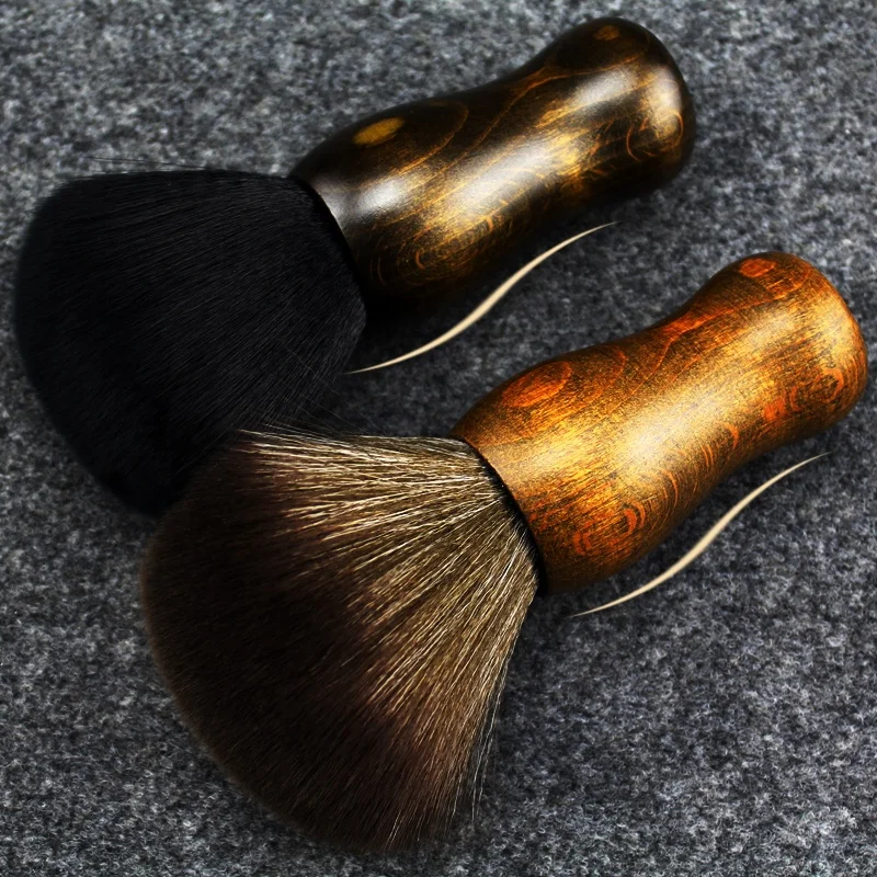 Barber and Salon Brush to Remove Loose Hair from Neckline and Ears After Haircut, Professional and Home Use Neck Duster