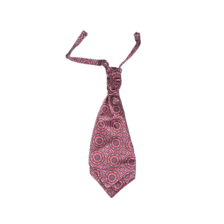 High Fashion Brand Ascot Ties for Chic Men Suits Business Gracious Floral Ascot