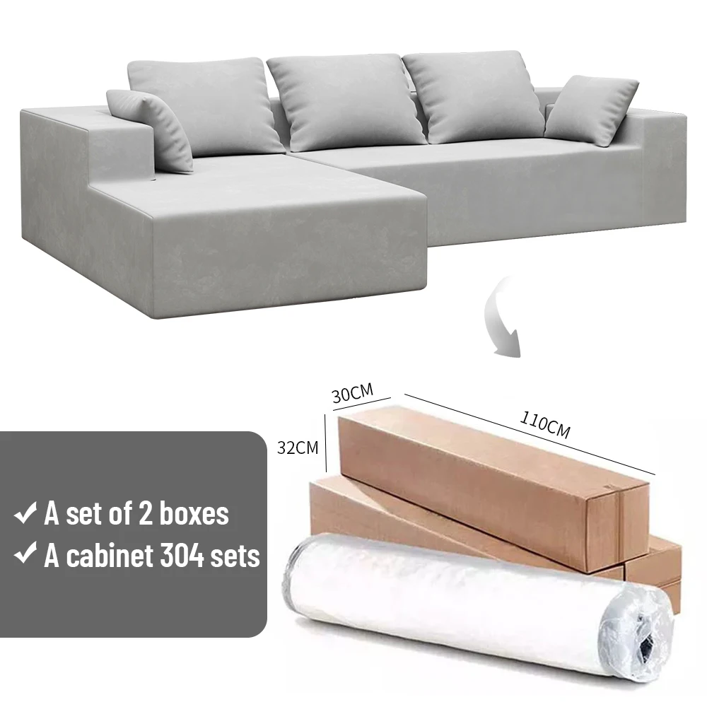 New Popular custom couch Smaller Package Furniture Living Room Sofa Filling High Density Foam with 2 Seats Good Fix Sofa Bed