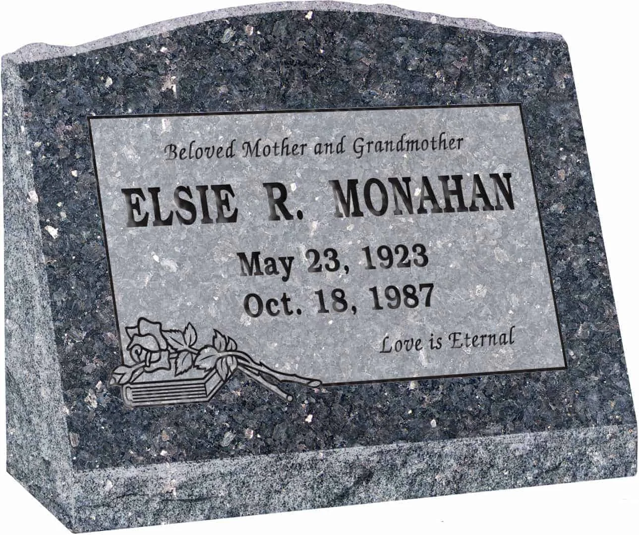 Наклонный серый гранитный Пескоструйный камень в американском стиле новый дизайн надгробие и памятники