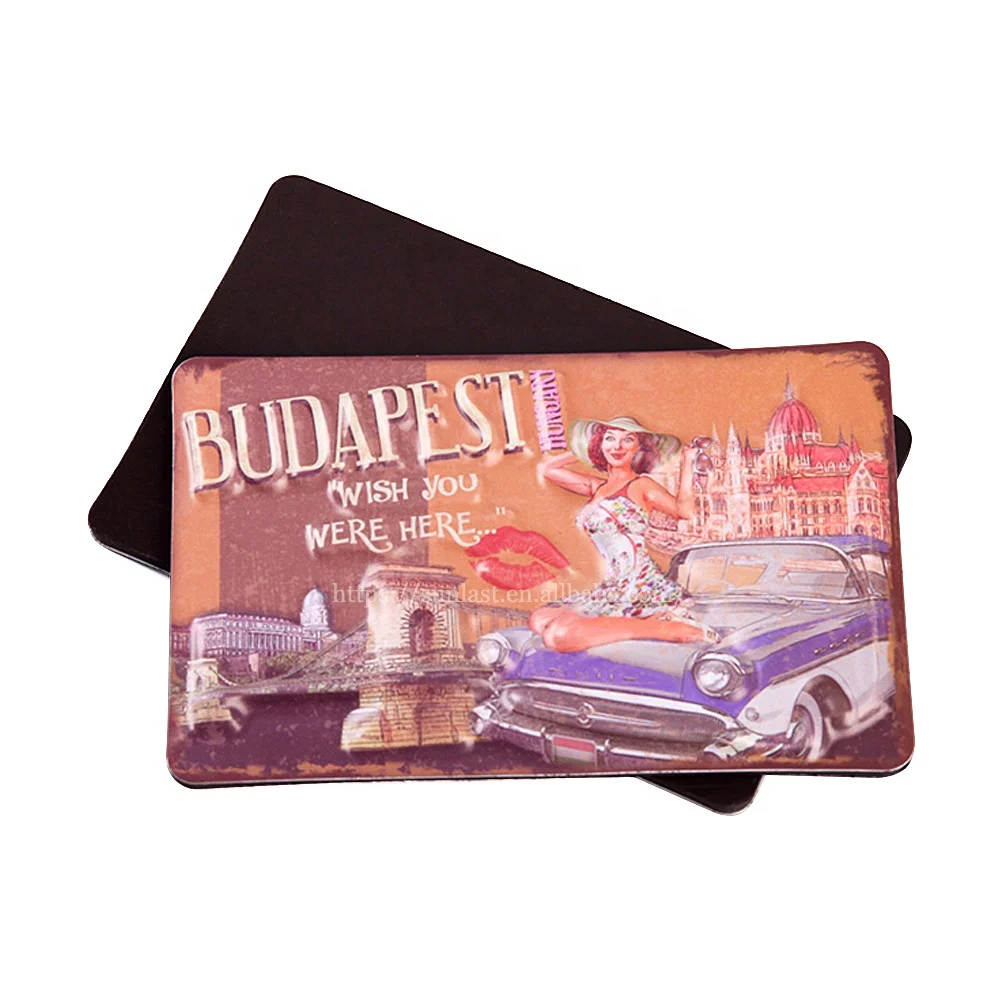 Top Quality National Photo Refrigerator Magnets Tourism Souvenir 3d Aluminum Fridge Magnets Manufacturer