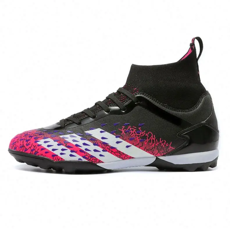 2021 New High Ankle  Cr7 Mercurial Superfly Sports Turf Futsal Indoor Soccer Shoes Cheap Rubber Sole Football Boots For Men OEM