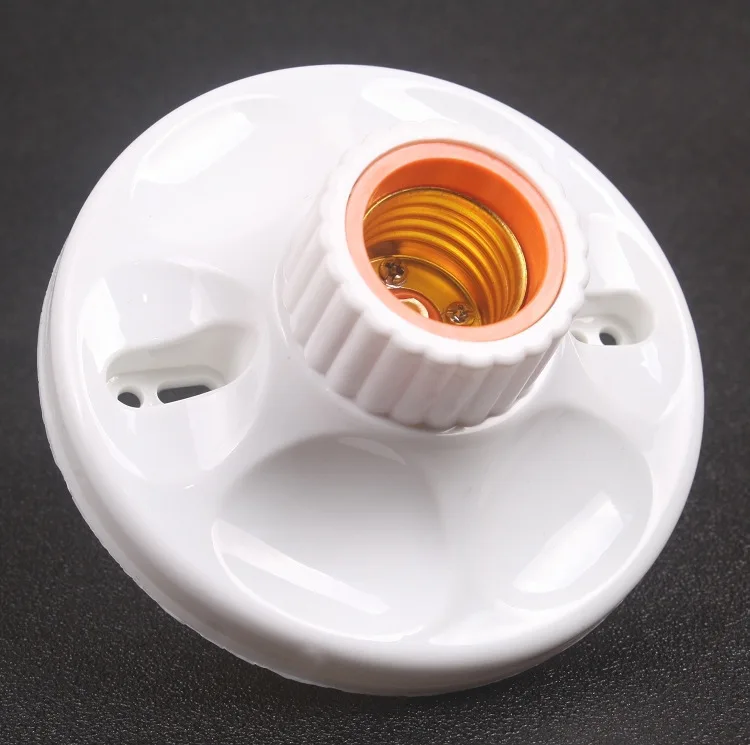 Direclt Selling B22 Cassette Light Socket B22 White Lamp Holder B22 High Temperature Plastic Lamp Holder