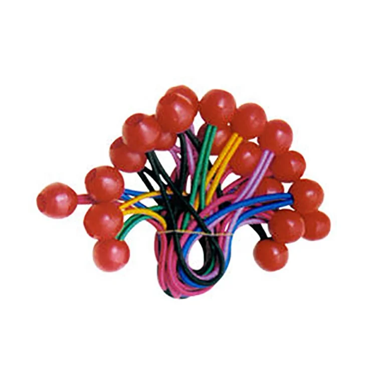 Durable Adjustable Bungee Cord Rope with Ball Ends - Made of High-Quality Latex for Securing Camping & Hiking Gear & Tarps