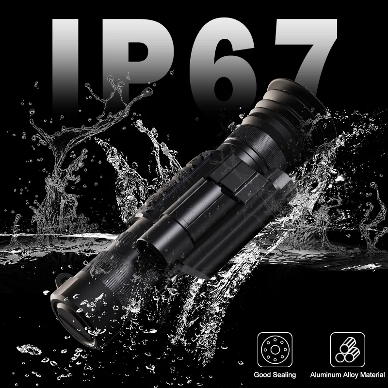 HD Image thermal goggles night vision Camera  type c Quick Cross Division Display Quick Open Laser Ranging/Ballistic Calculate