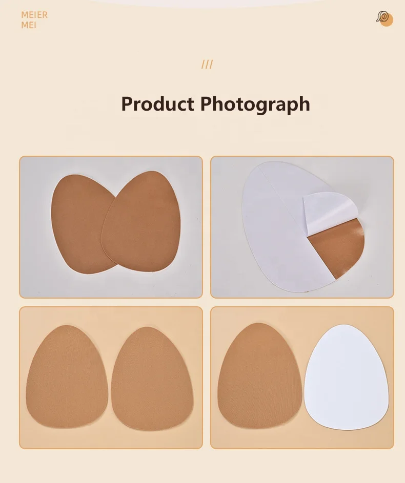 Custom Disposable Cotton Fabric Breathable Nipple Cover Push Up Nipple Pasties Sexy Large Nipple Covers