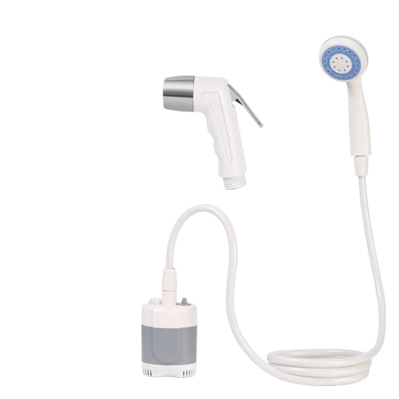 Custom 12 V Car Rechargeable Portable Camp Shower Multifunctional New Design for Toilet Usage Set Included