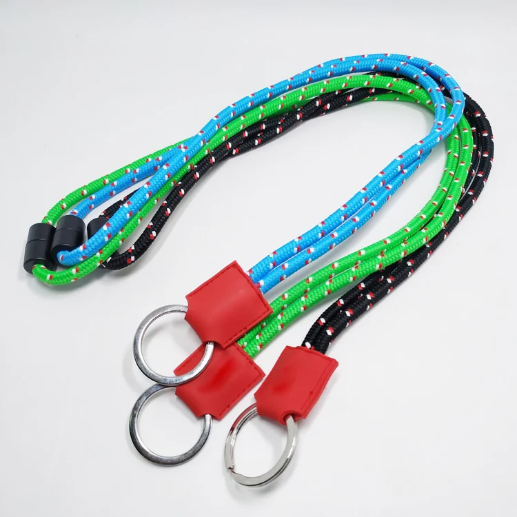 Производитель на заказ полиэстер тканый жаккард круглая веревка круглый шнур с силиконовой этикеткой