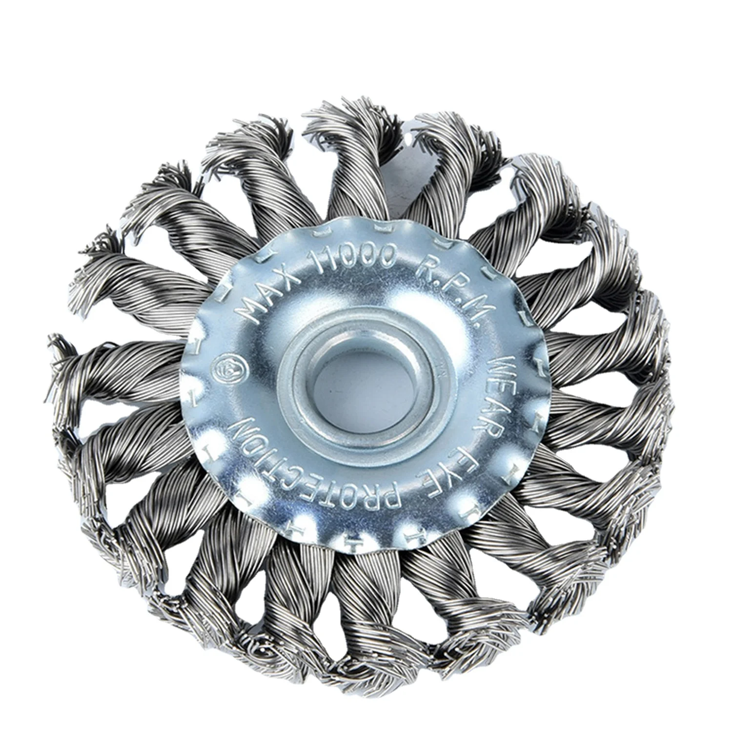 Knotted wheel Wire Brush for Polishing and Cleaning